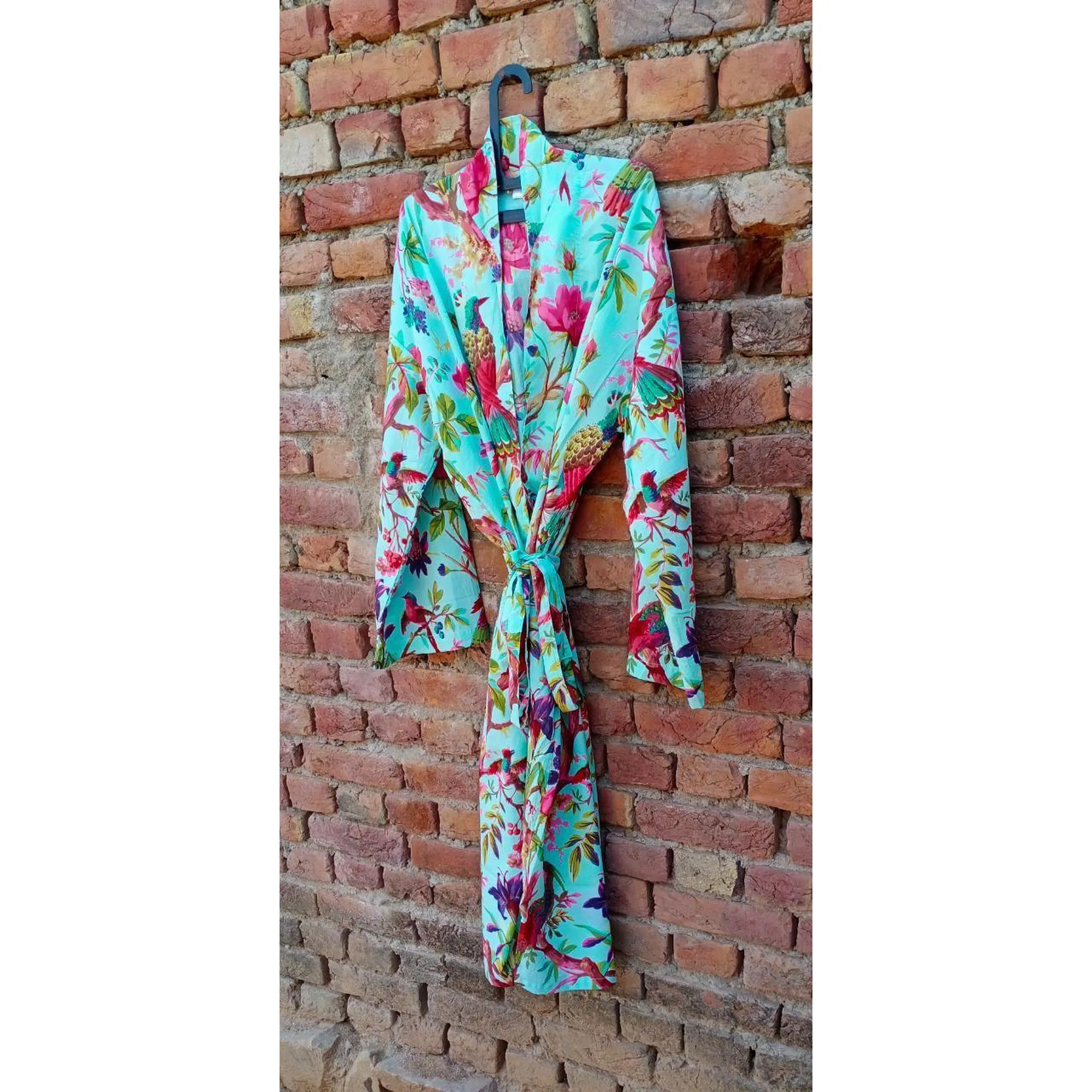 Kimono Bath Robes/ Night Suit turquoise paradise