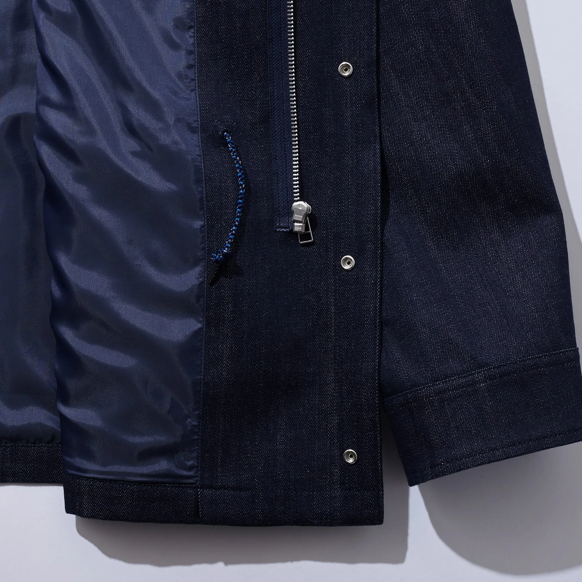 Kimono Collar Denim Field Jacket