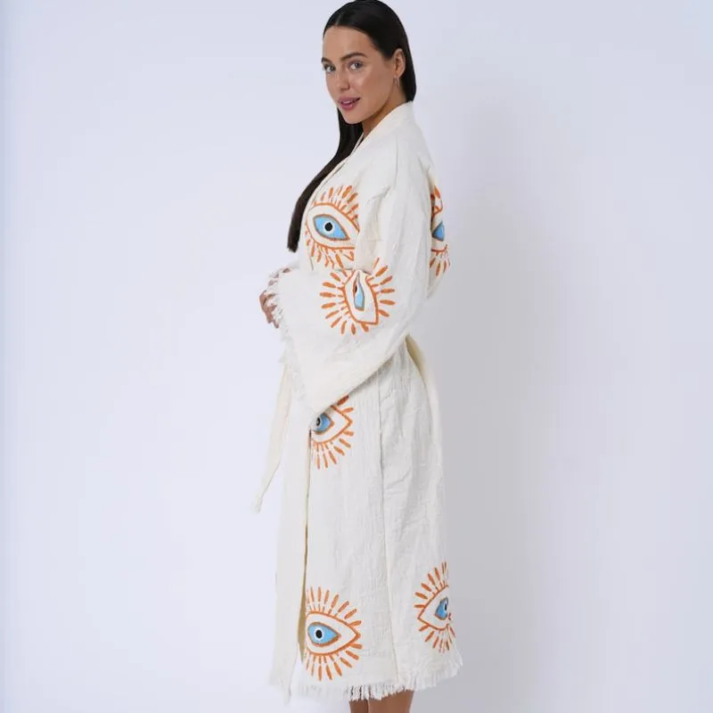 Kimono Femme Nuit Coton