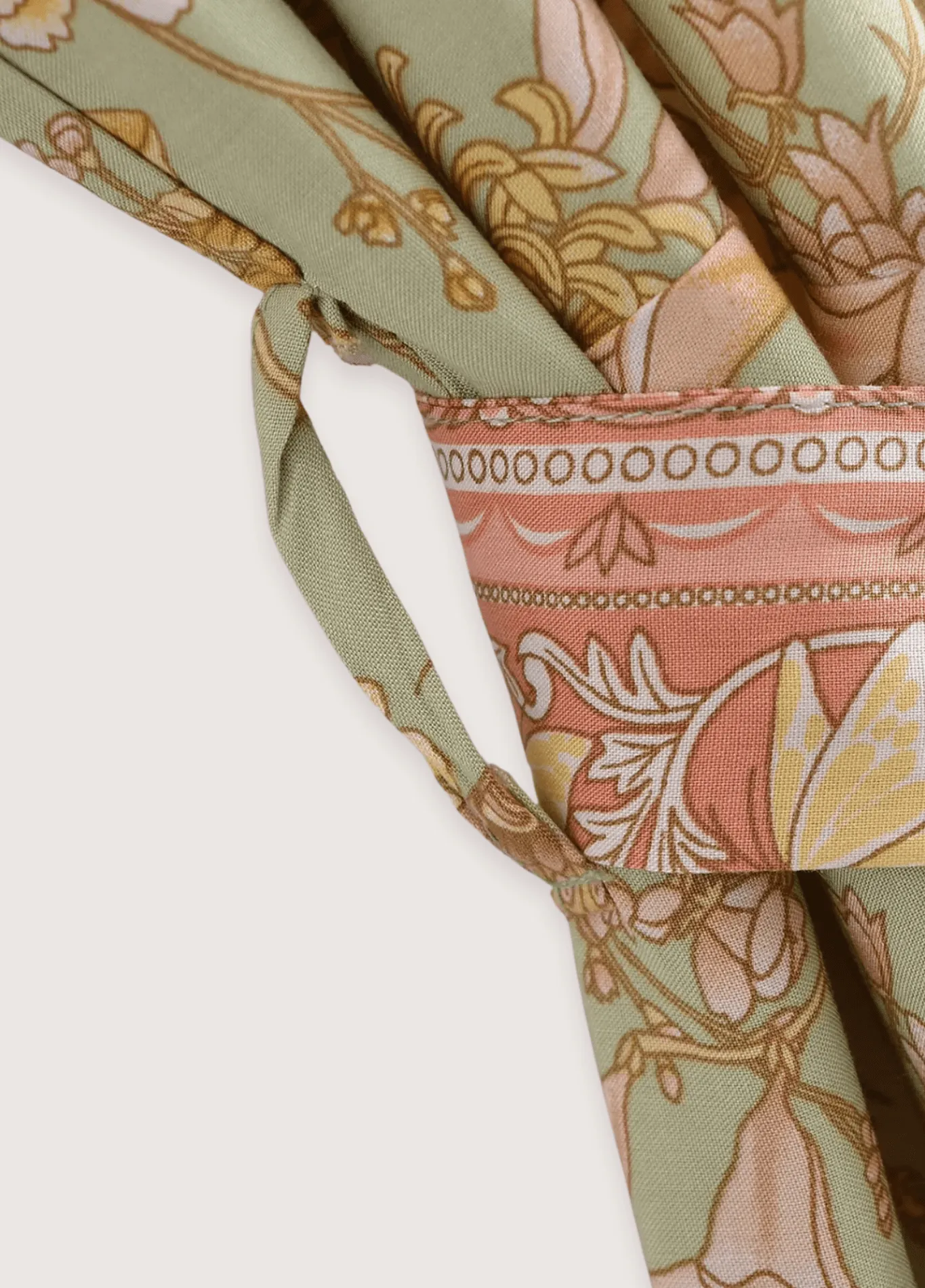 Kimono long bohème fleuri