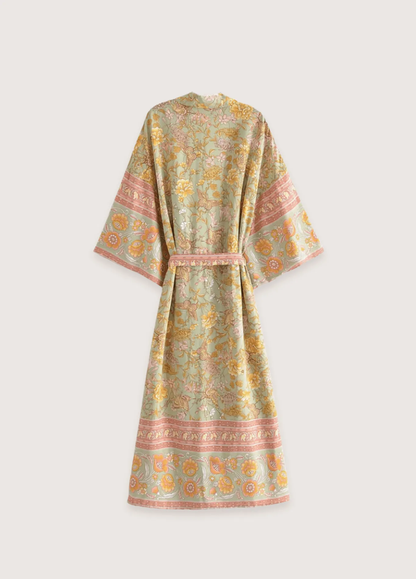 Kimono long bohème fleuri