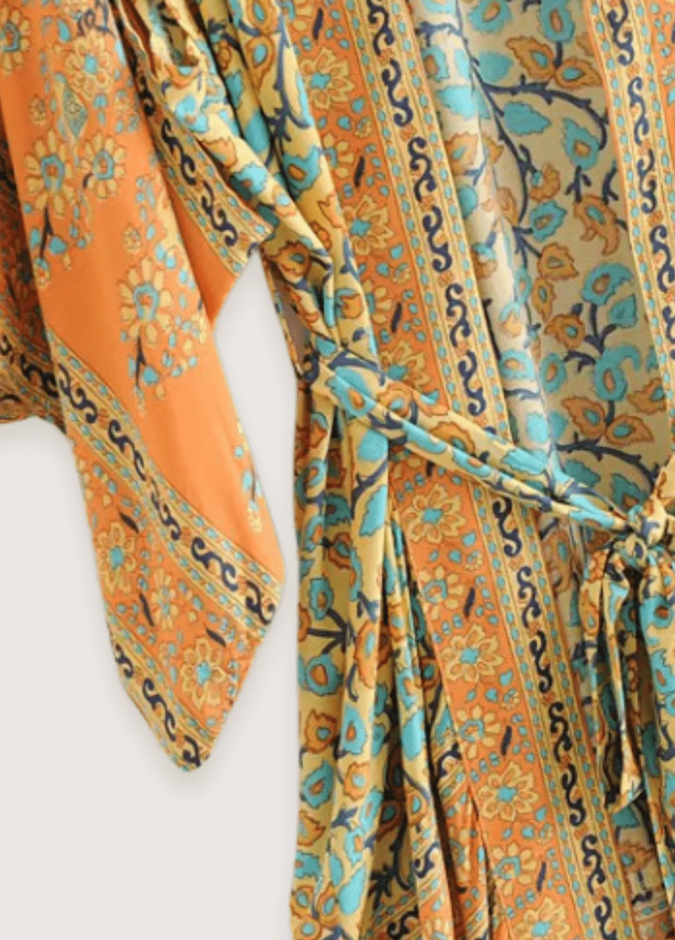 Kimono long orange | Daisy Bohème
