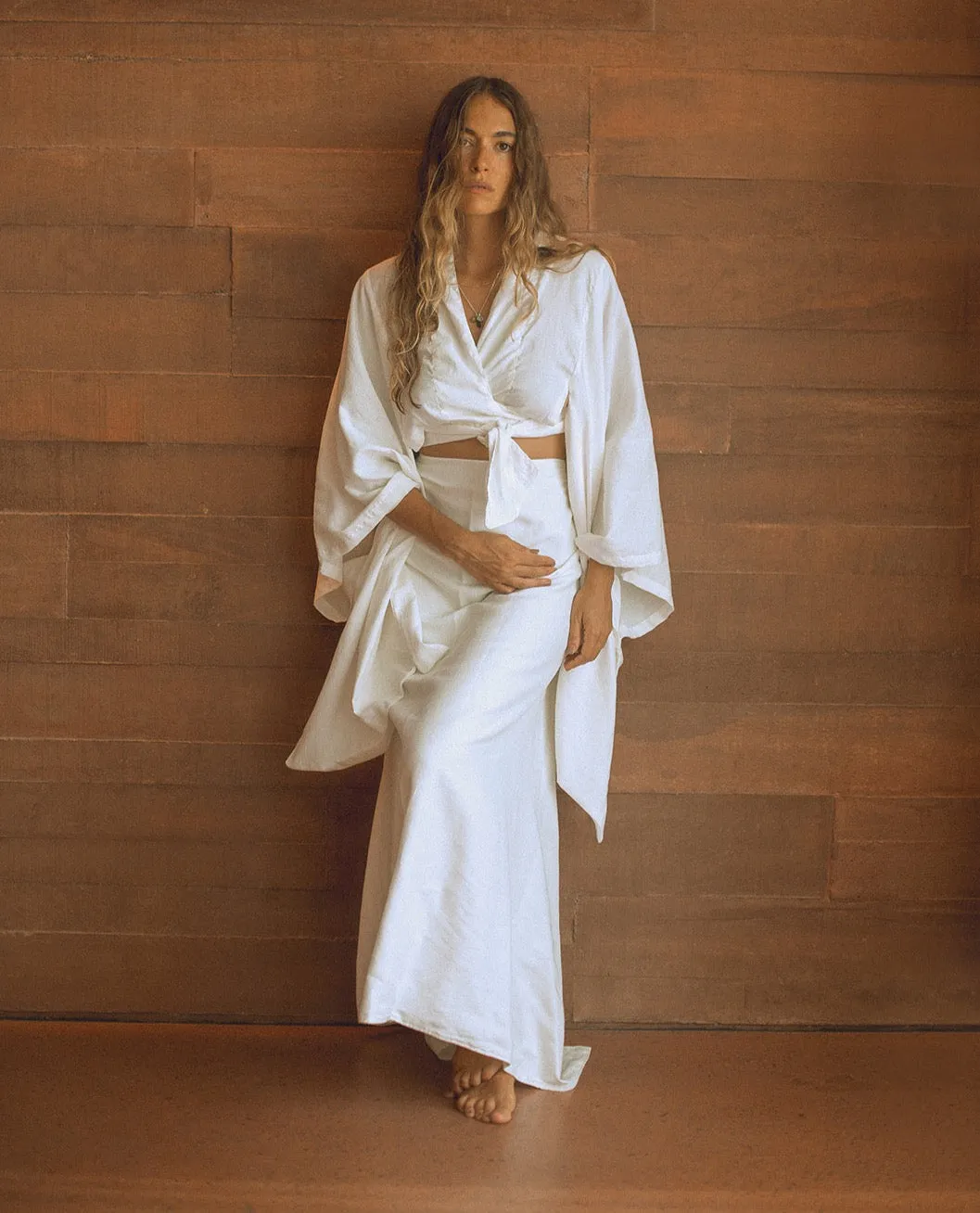 Kimono Sarira Skirt Natural