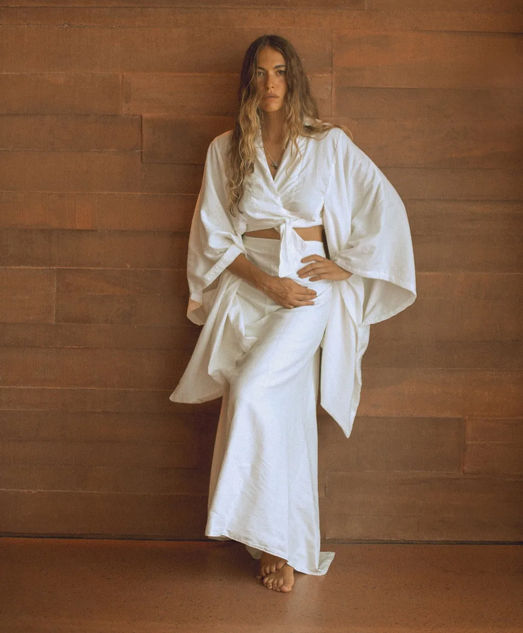 Kimono Sarira Skirt Natural