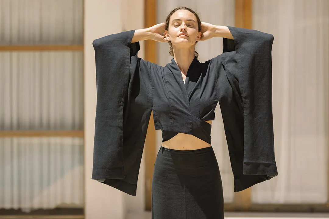 Kimono Sarira Skirt Navy