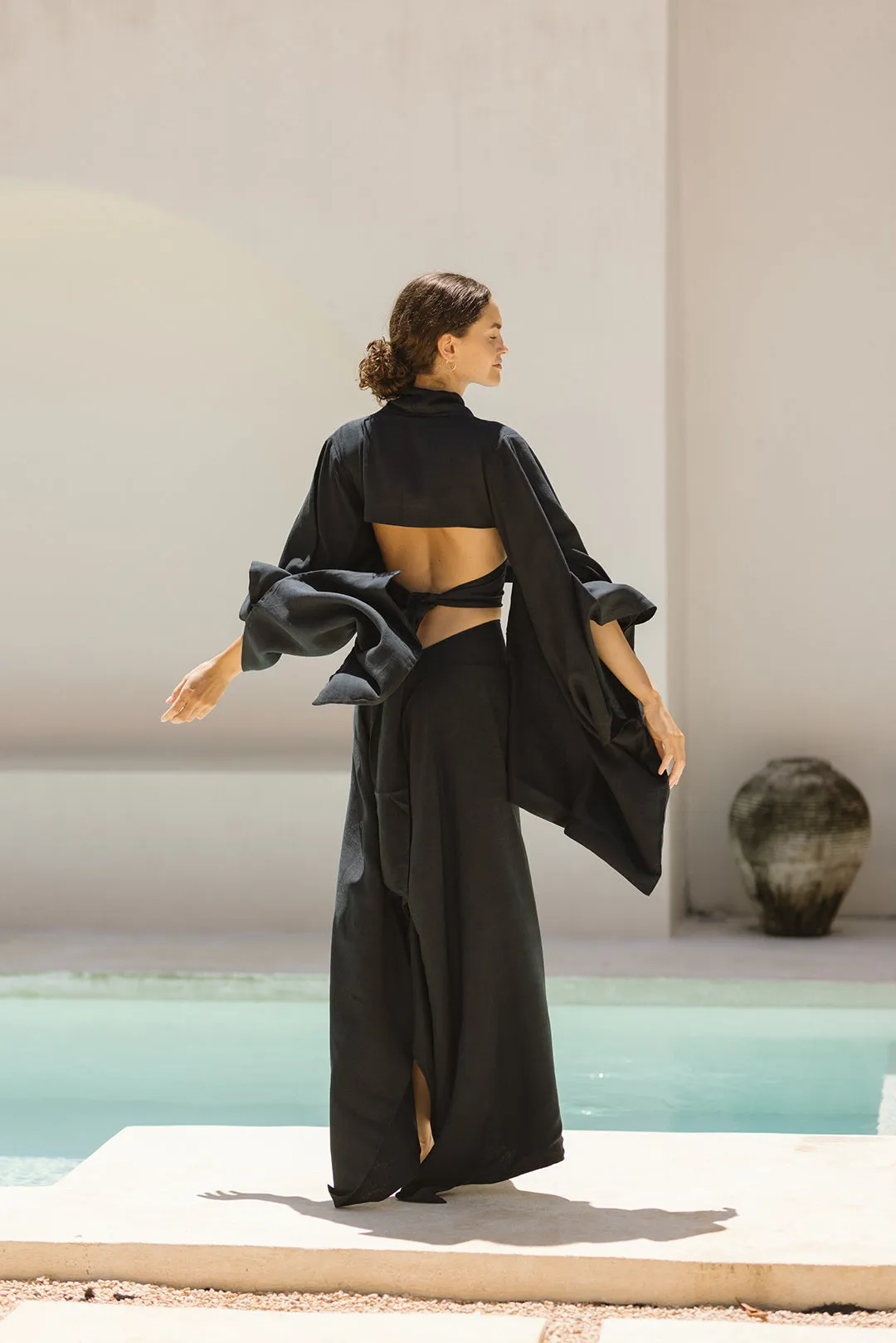 Kimono Sarira Skirt Navy