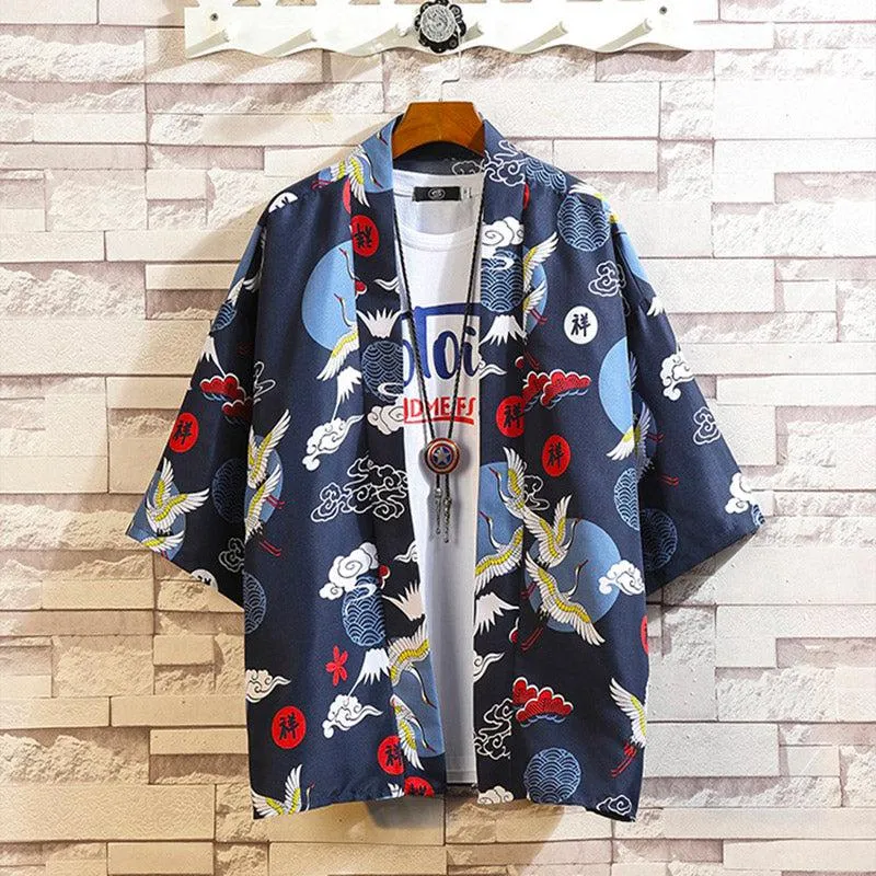 Kimono Veste Homme Grue