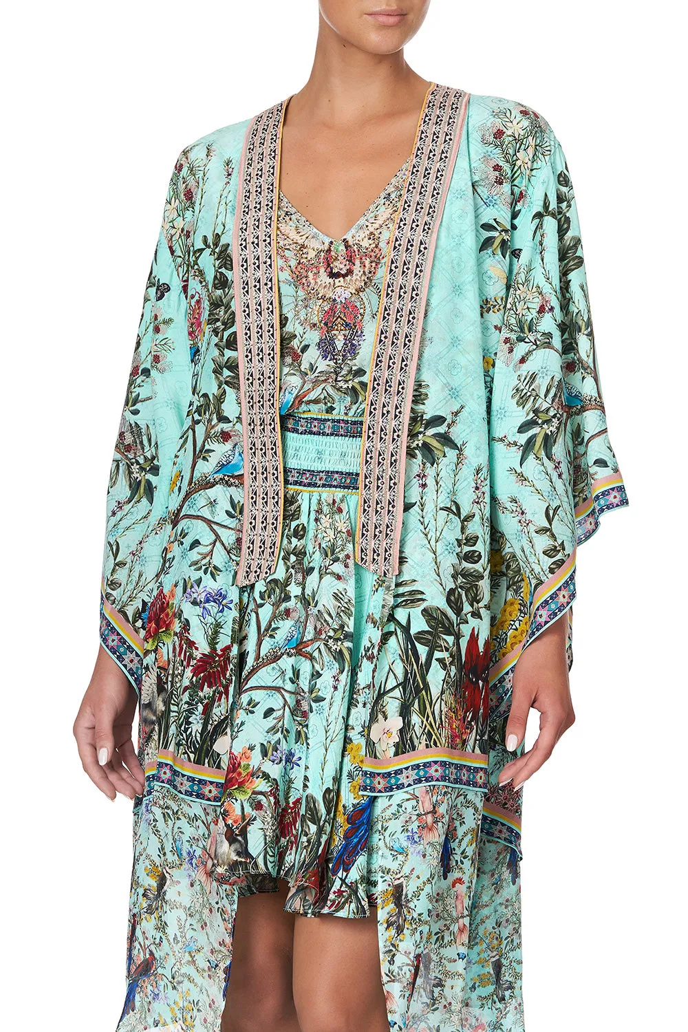 KIMONO WITH LONG UNDERLAYER MILLAS BACKYARD