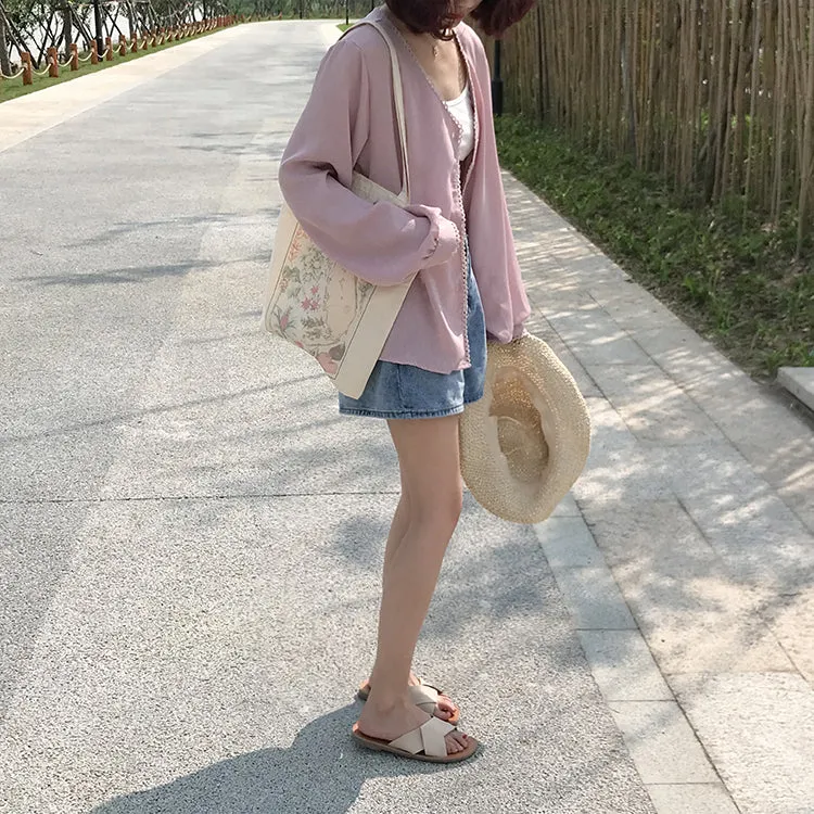 [Korean Style] Fay Beathable Long sleeve Summer Cardigan