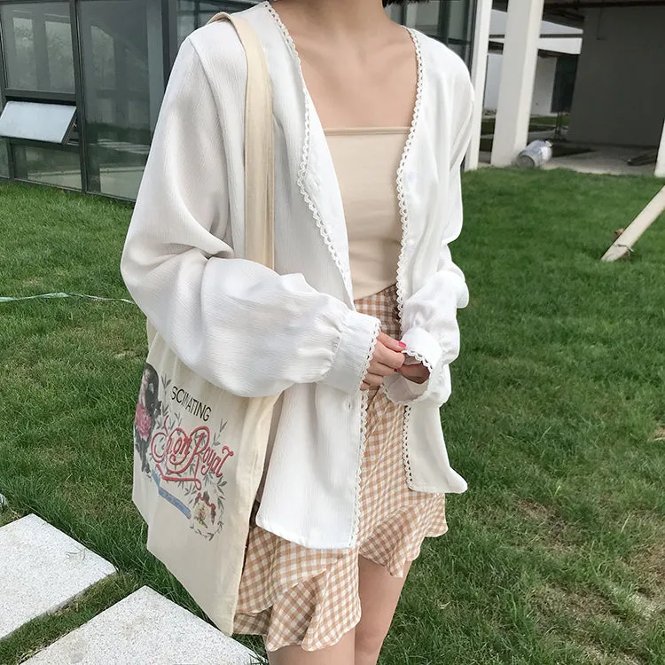 [Korean Style] Fay Beathable Long sleeve Summer Cardigan