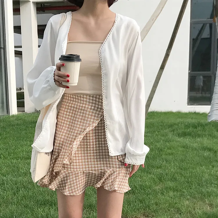 [Korean Style] Fay Beathable Long sleeve Summer Cardigan