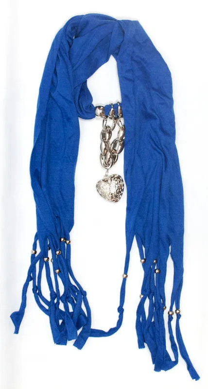 Ladies Heart Shape Pendants Fashion Scarf Wholesale