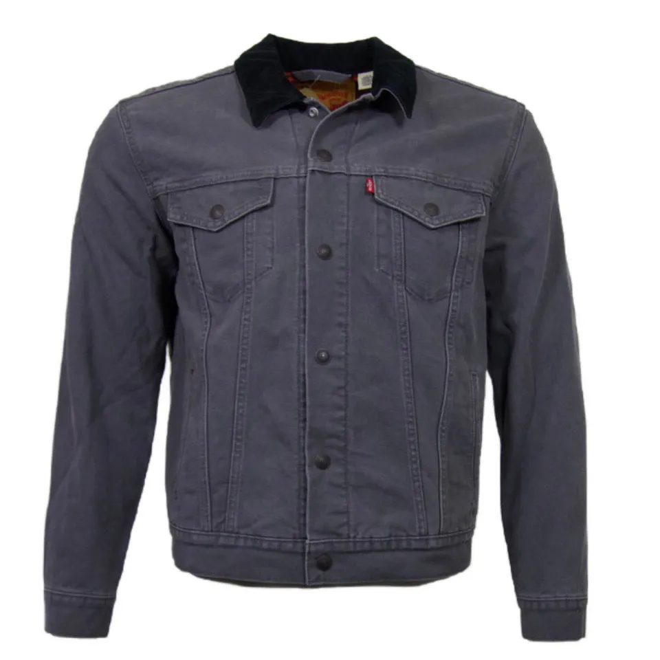 Levi's Men's Sherpa Lined Jean Jacket Trucker Style Insulated Button Up Coat