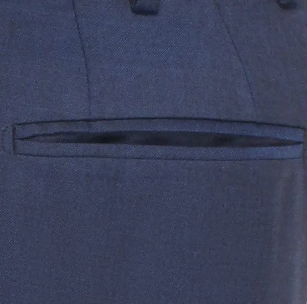 Lewis Blue Contrast Twill Suit
