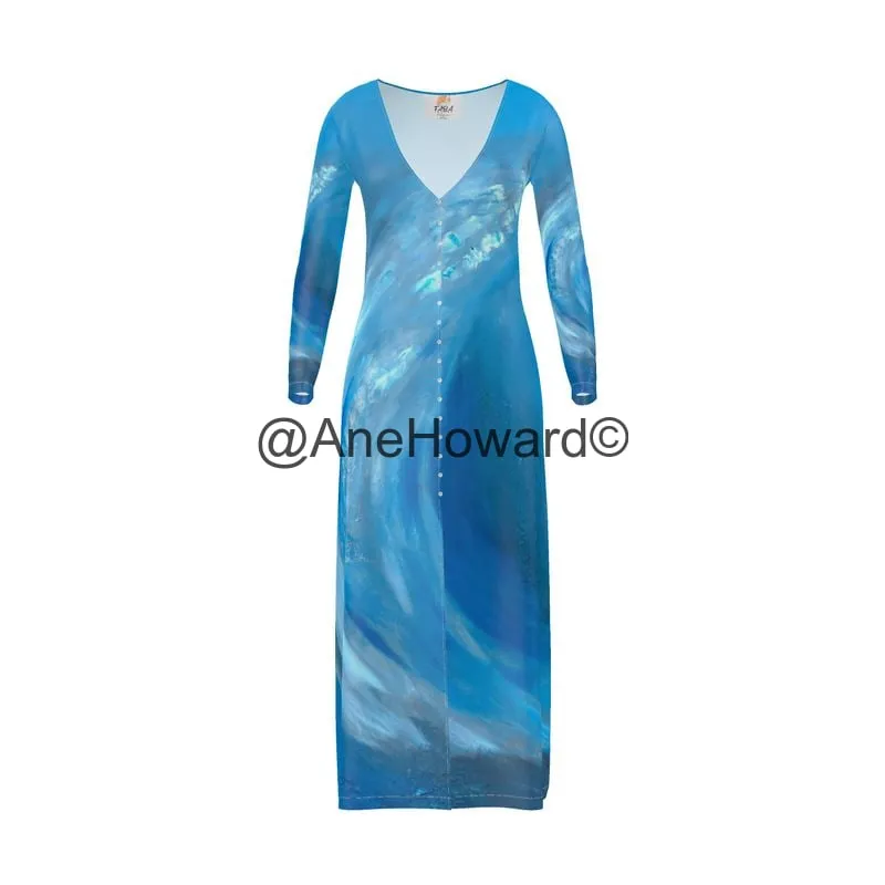 Long Cardigan Dress Wave