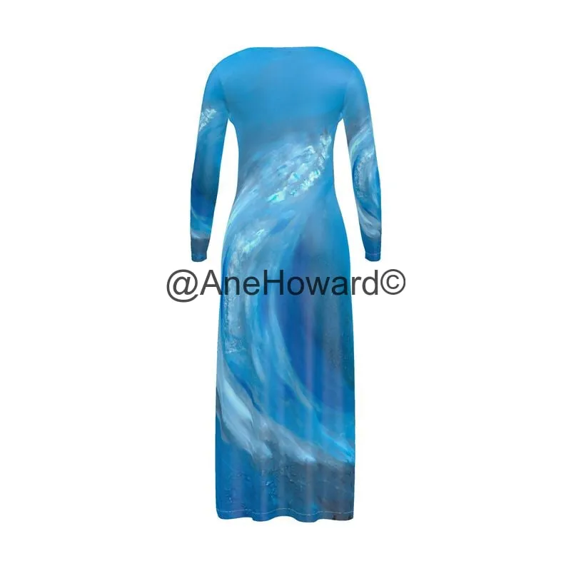 Long Cardigan Dress Wave