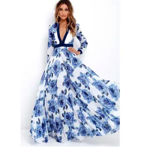 Long Maxi Print Summer Dress