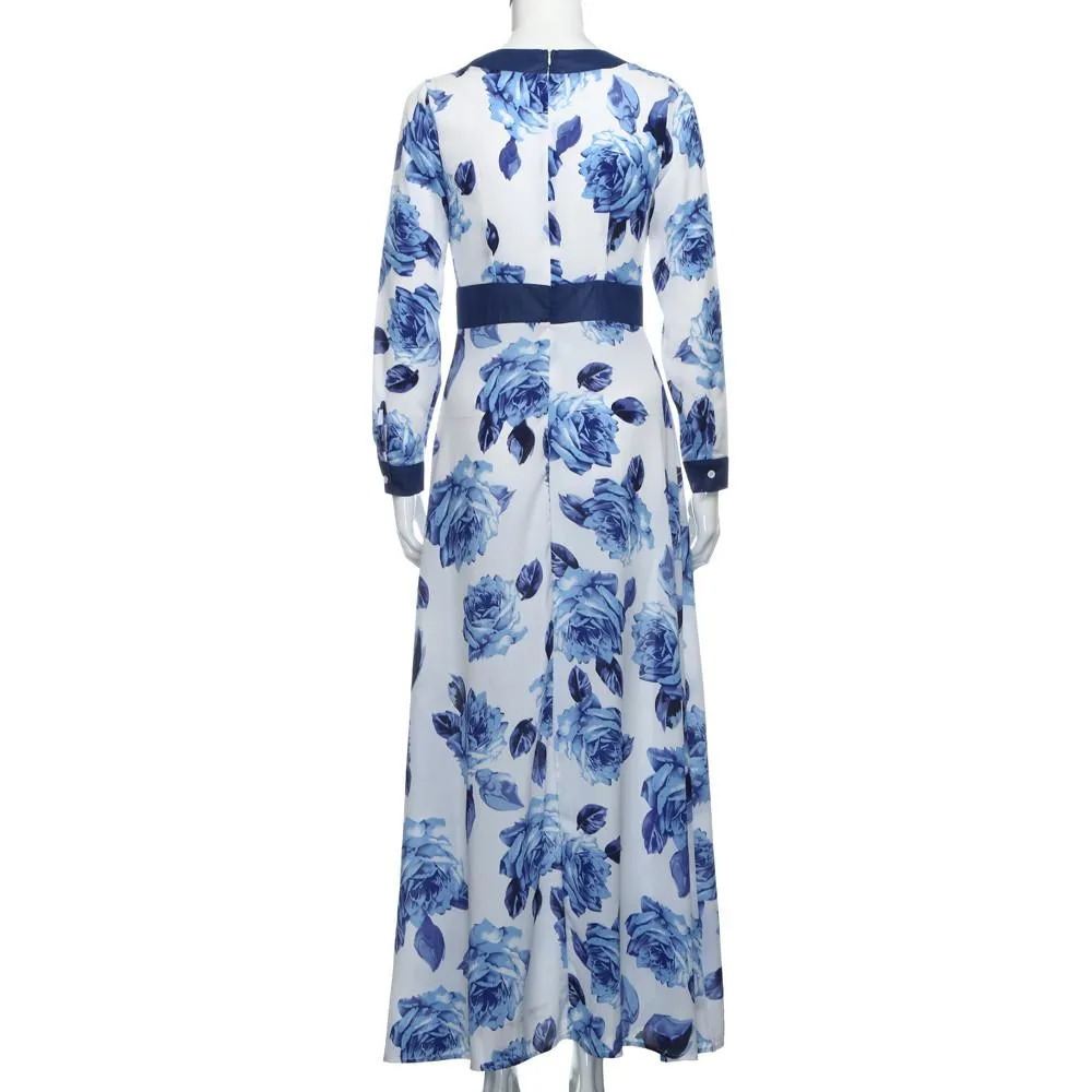 Long Maxi Print Summer Dress