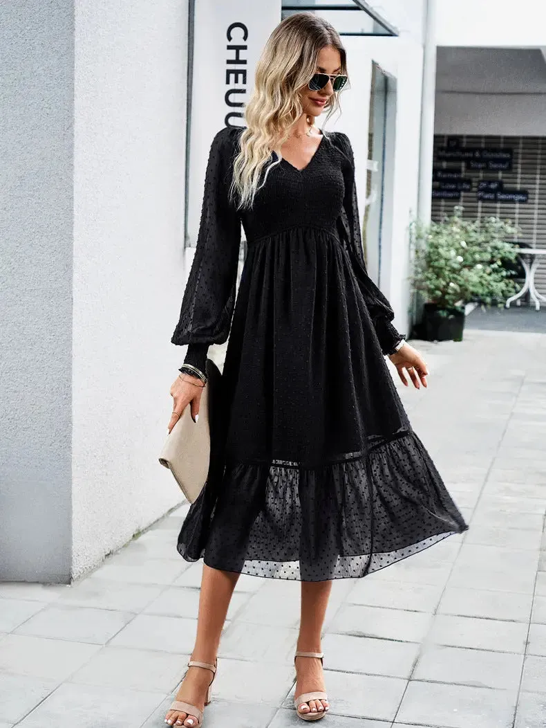 Long Sleeve Lace Maxi Dress
