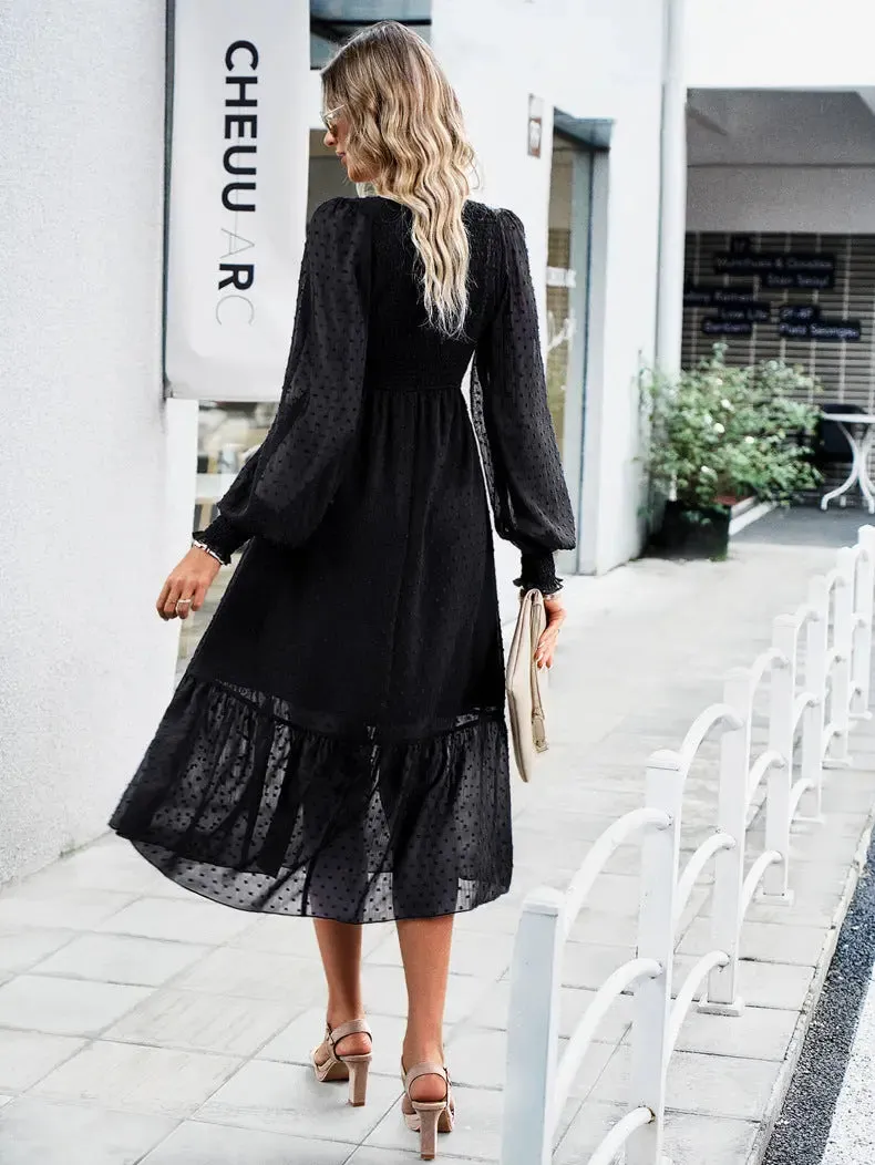 Long Sleeve Lace Maxi Dress