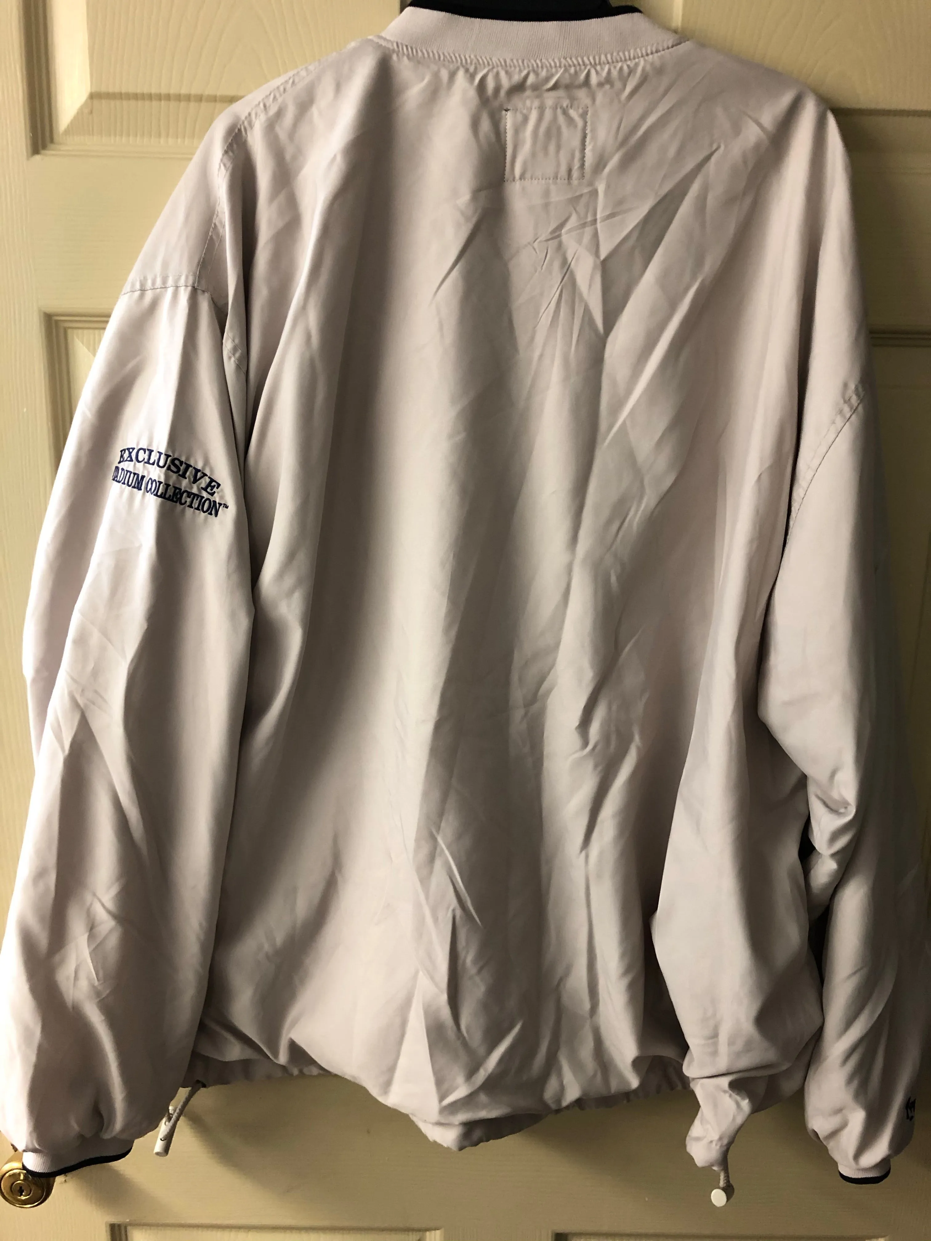 <€€* NFL SUPER BOWL XXXVII 2003 Oakland Raiders Tampa Bay Buccaneers Exclusive Stadium Collection Jacket XL Super Bowl
