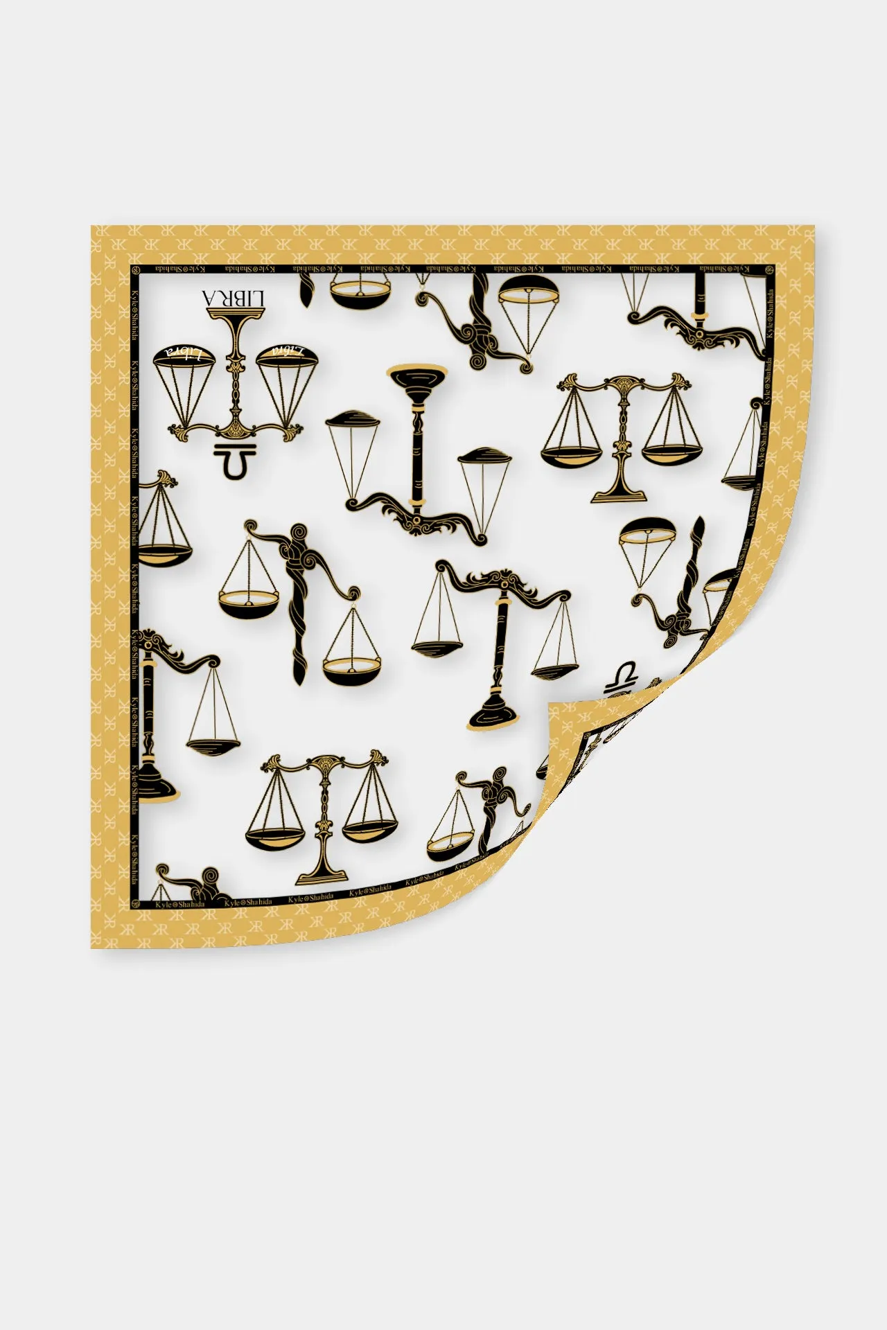 Luxury Zodiac Libra Sign Scarf