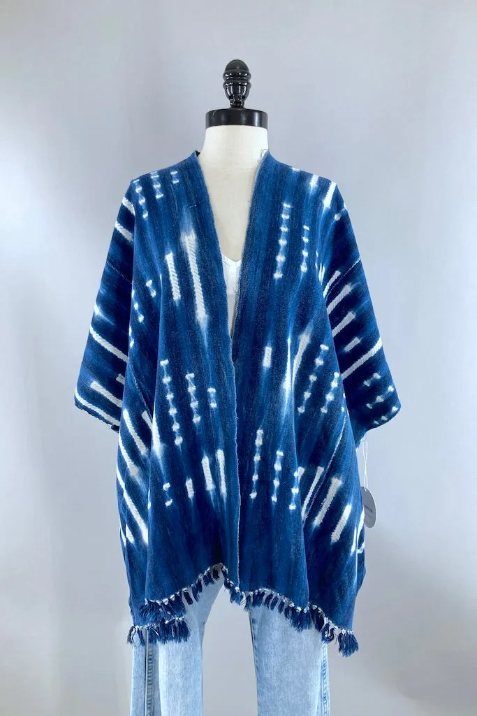 Mali Indigo Cotton Cardigan
