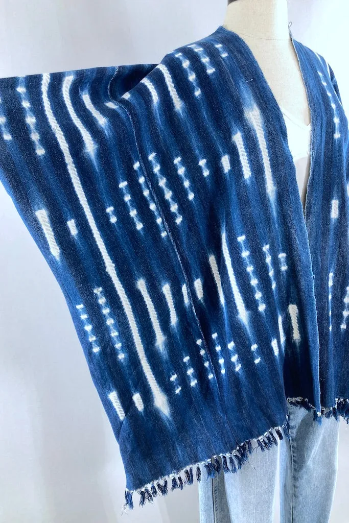 Mali Indigo Cotton Cardigan