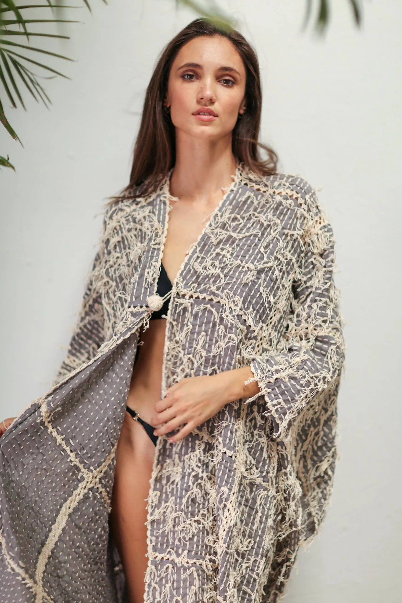 MAXI KIMONO HAND STITCH BONYU