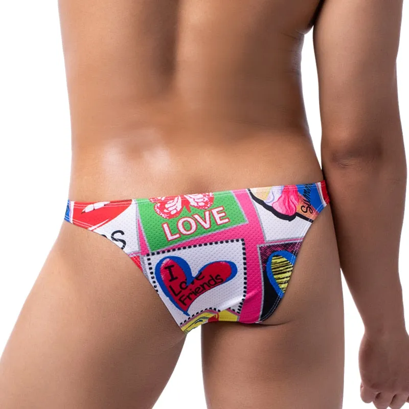 Men's Print Sexy Bikini Brief
