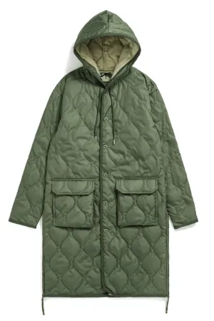 Military Hood Long Down Coat