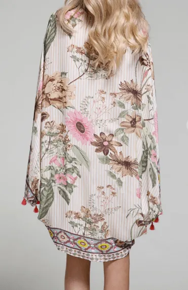 Moroccan Flower Cocoon Kimono