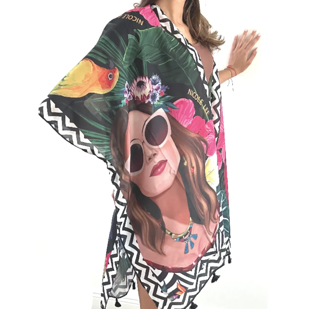 NICOLE LEE ISABELLA KIMONO VACATION GIRL IN PARADISE