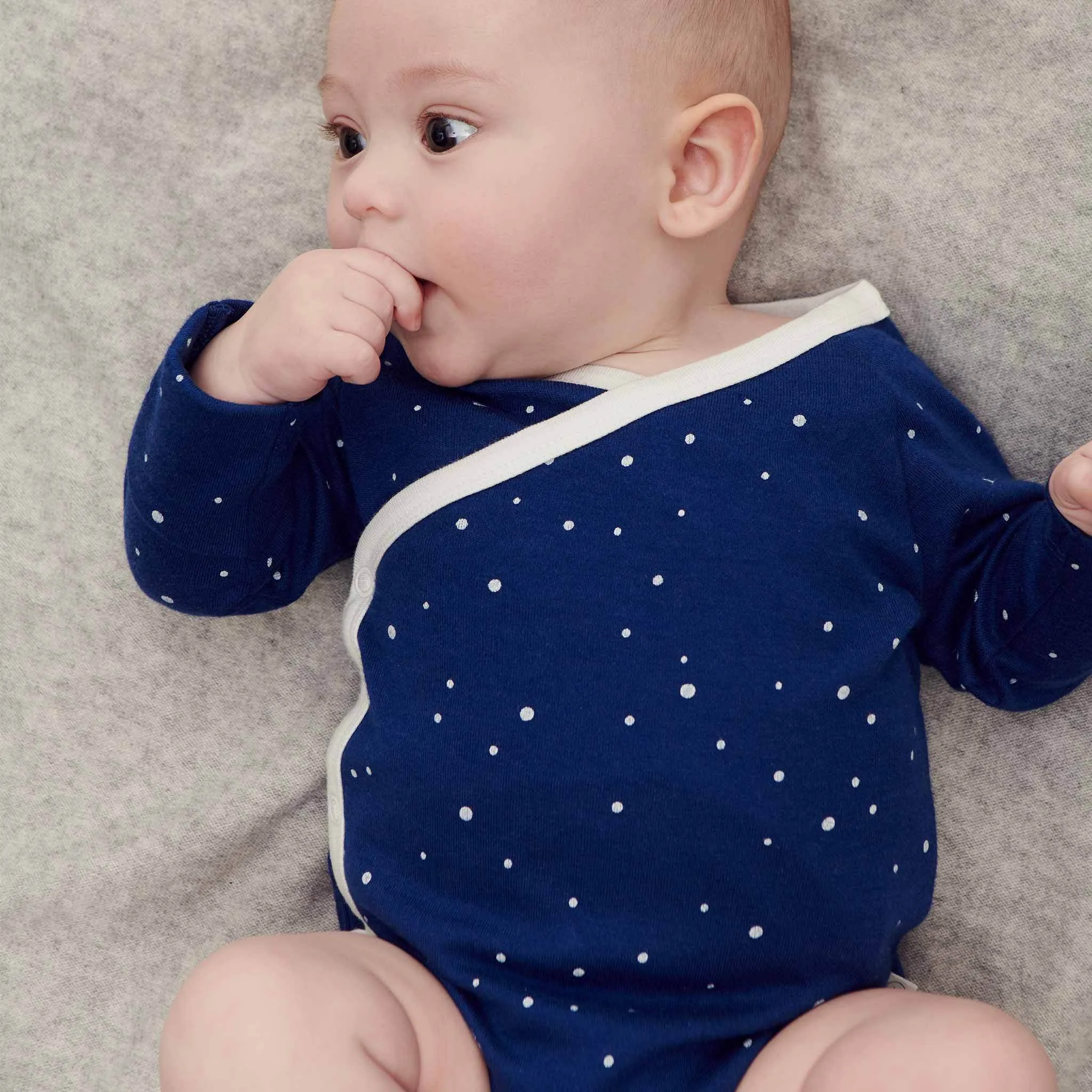 Night Sky Long Sleeve Kimono Bodysuit