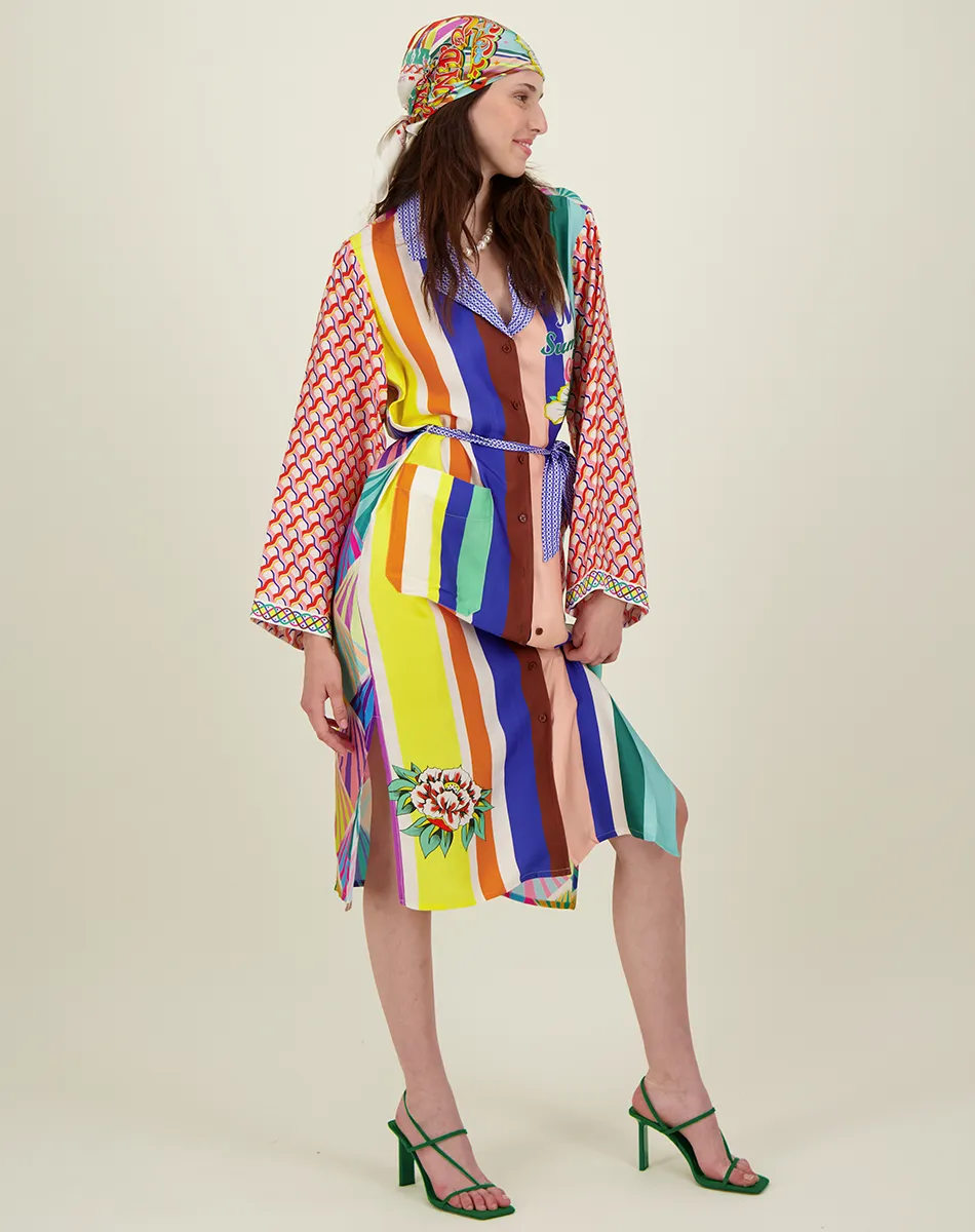Nova Kimono Artisan Dress
