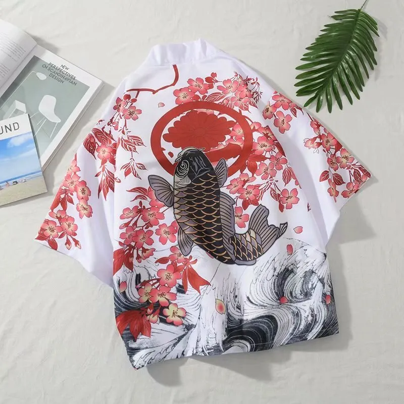 Nsqured "Samurai Breeze" Men's Beach Kimono Cardigan