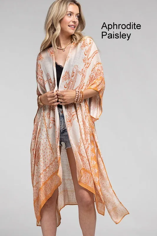 One Size Beautiful Long Kimonos - Multiple Colors