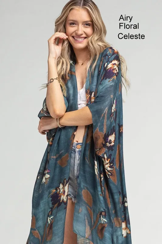 One Size Beautiful Long Kimonos - Multiple Colors