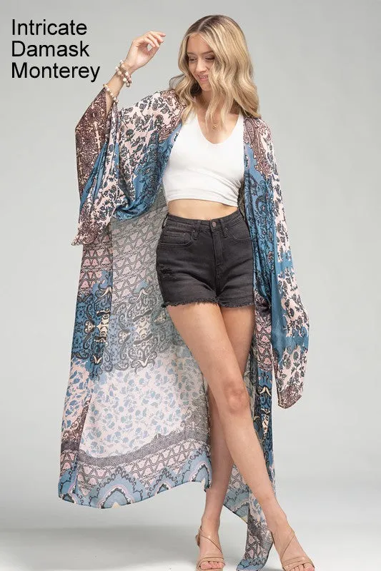 One Size Beautiful Long Kimonos - Multiple Colors
