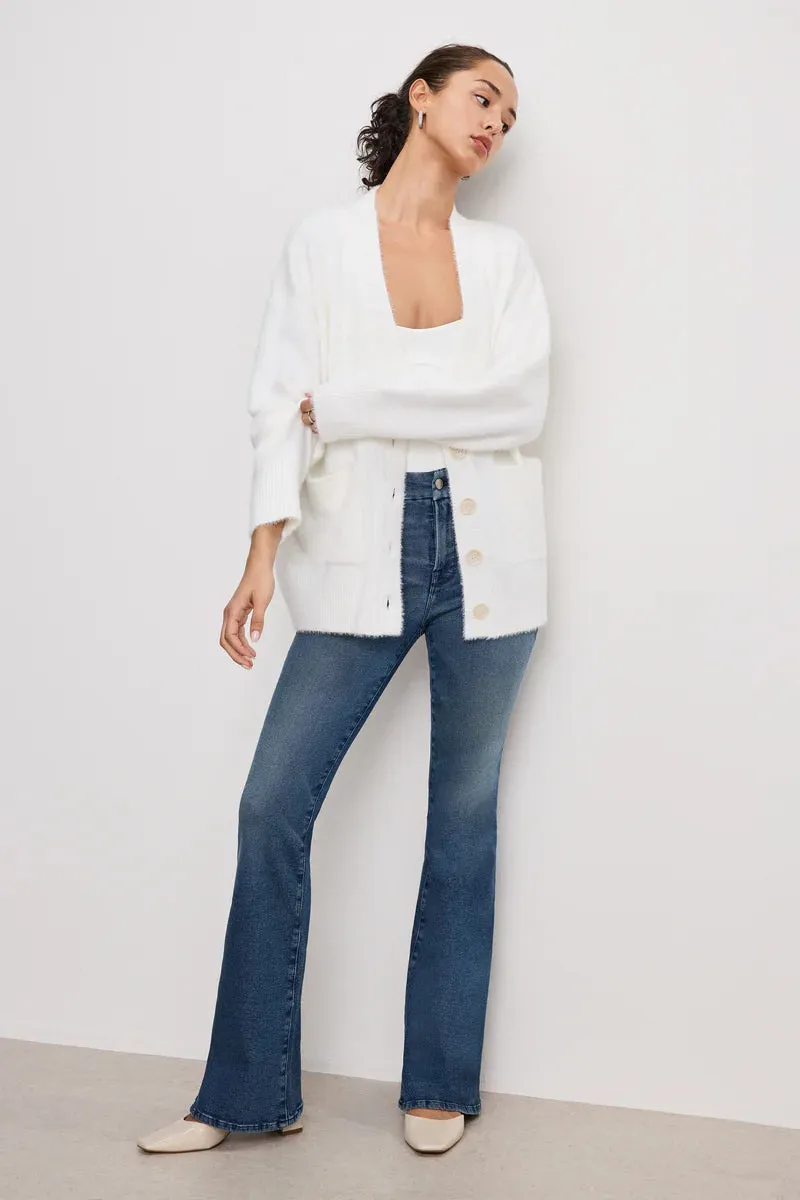 Oversized Plush Cardigan | Cloud White