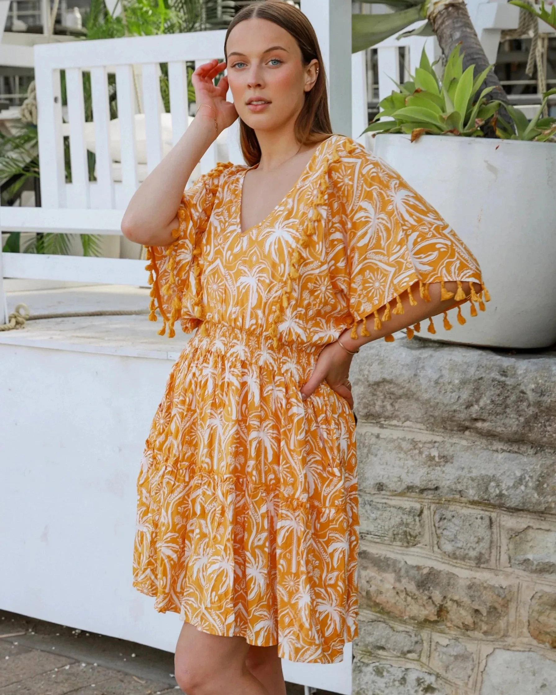 PALM VIEW MINI DRESS