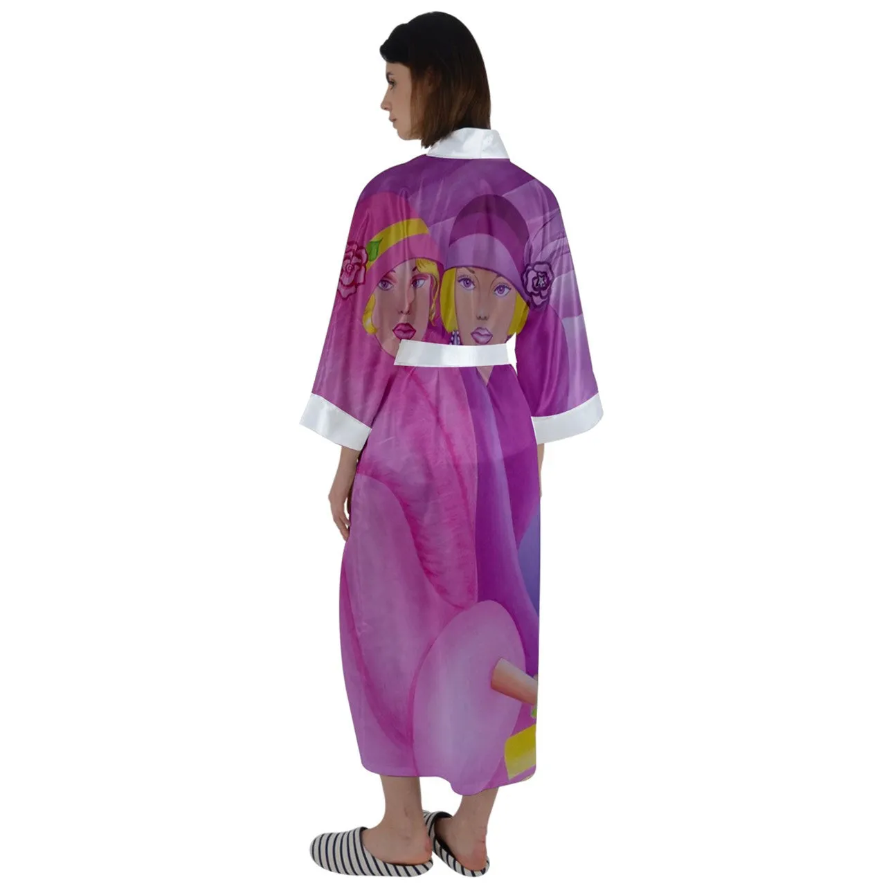 pbp Maxi Satin Kimono