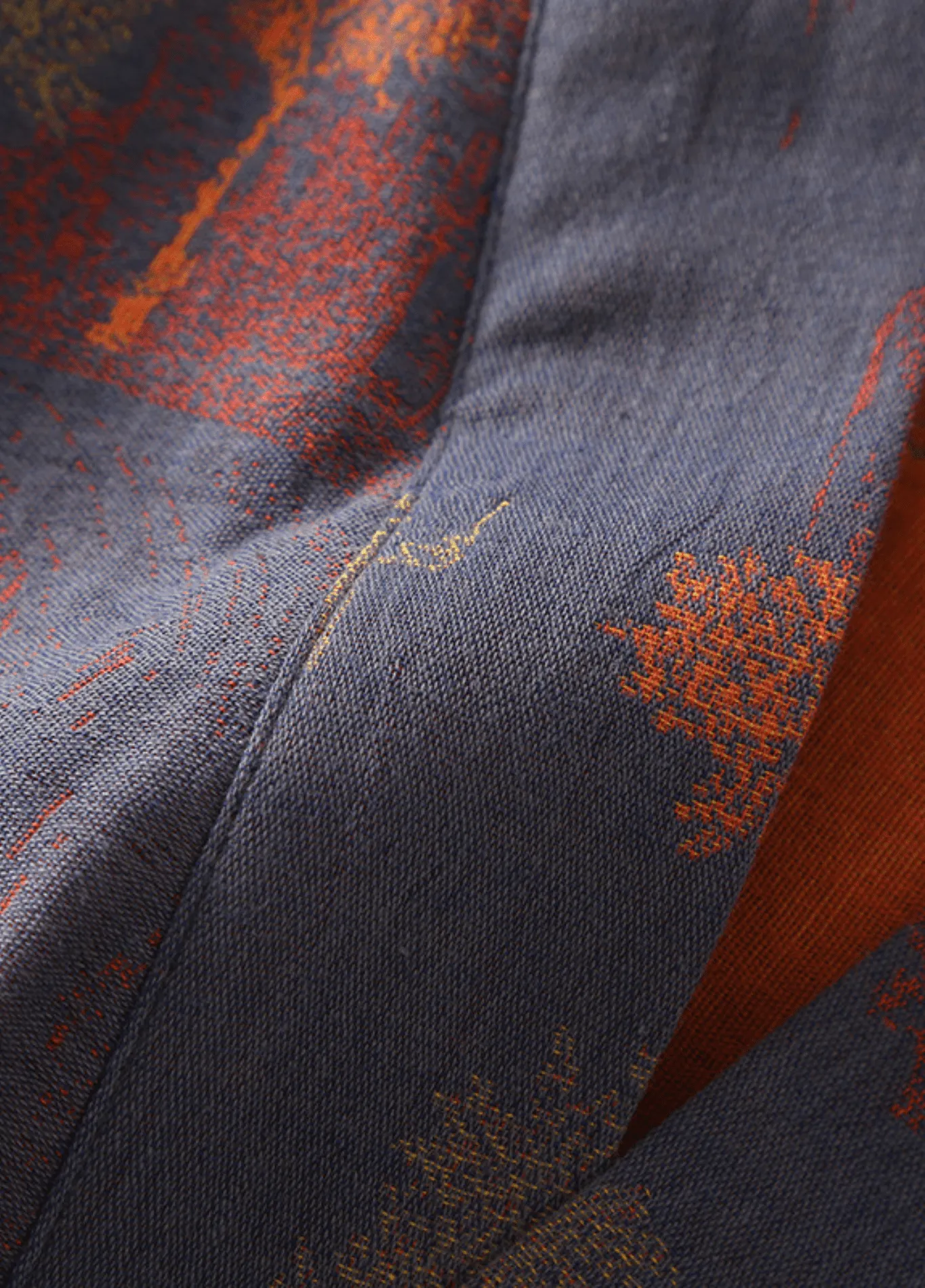 Peignoir kimono bleu homme | Momiji