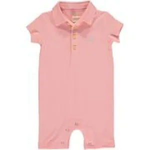 PINK PIQUE DRIFT ROMPER