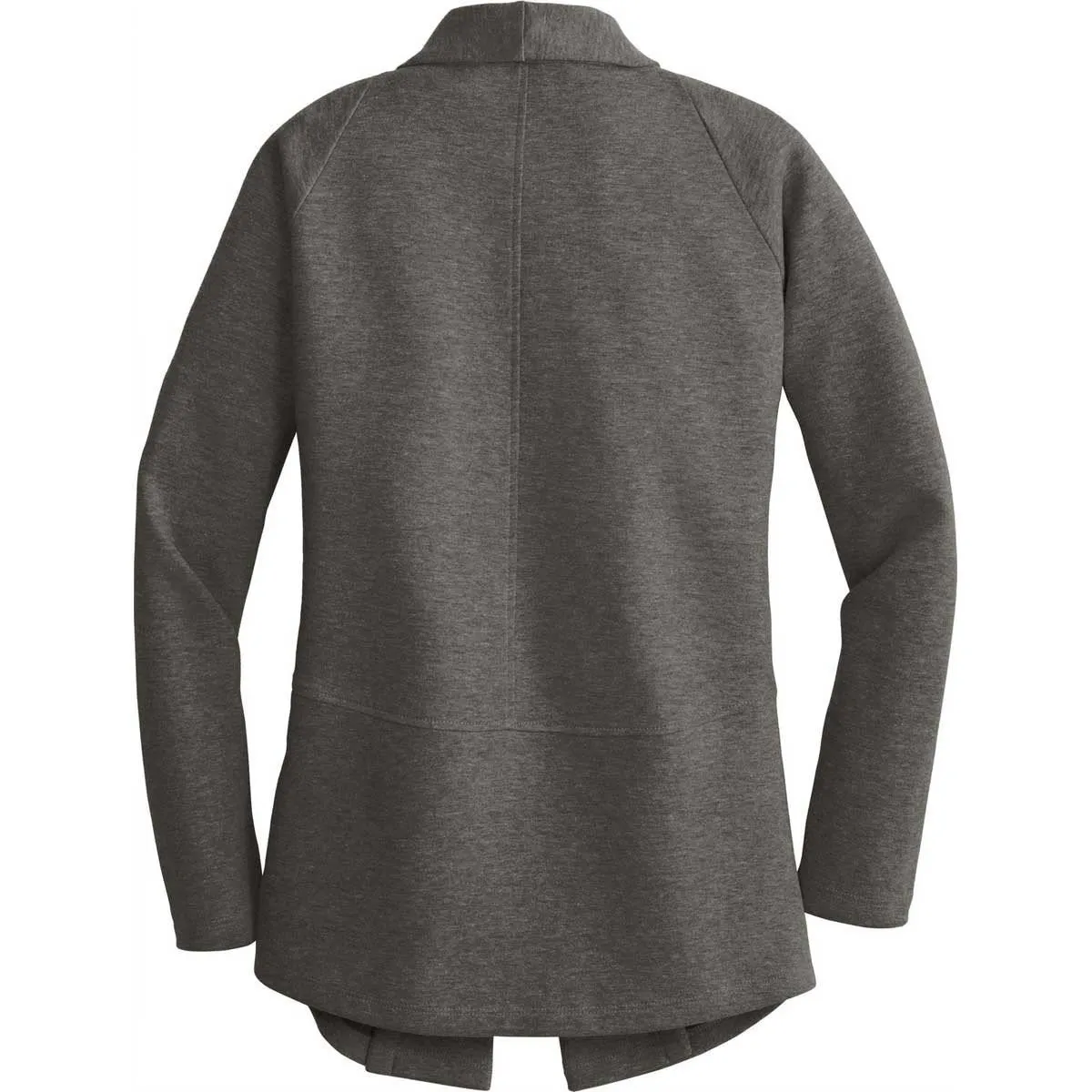 Port Authority Women's Charcoal Heather/Medium Heather Grey Interlock Cardigan