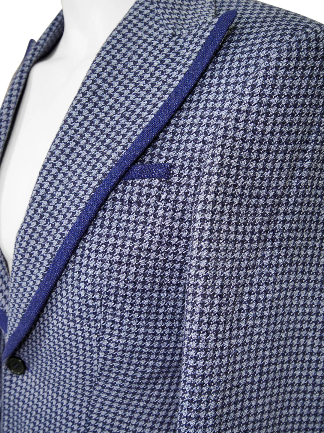 Powder Mica Blu Boucle Jacket
