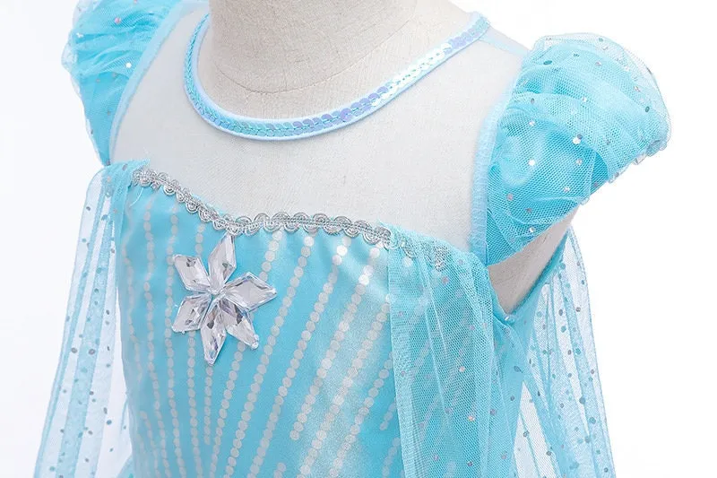 Princess Elsa Inspired Girls Costume