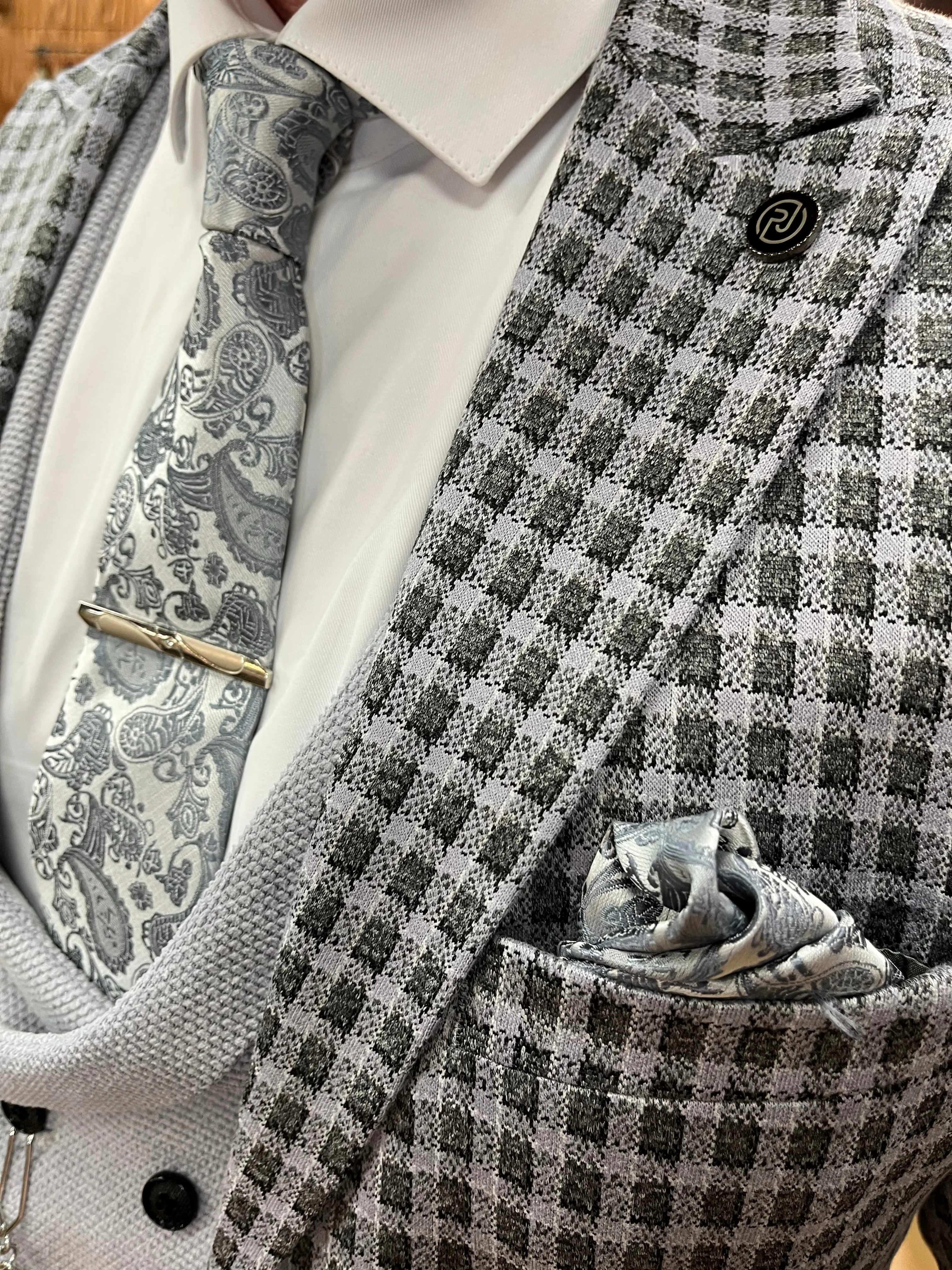 Puyol - Grey Slate 3 Piece Suit