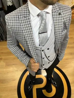 Puyol - Grey Slate 3 Piece Suit