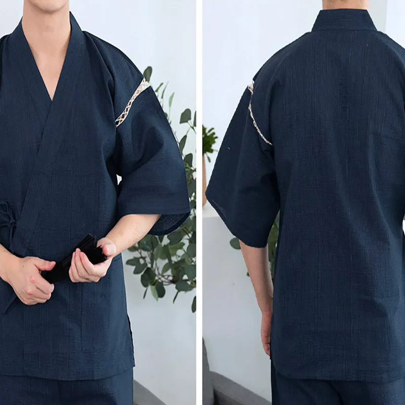 Pyjama Kimono Homme Manches Courtes